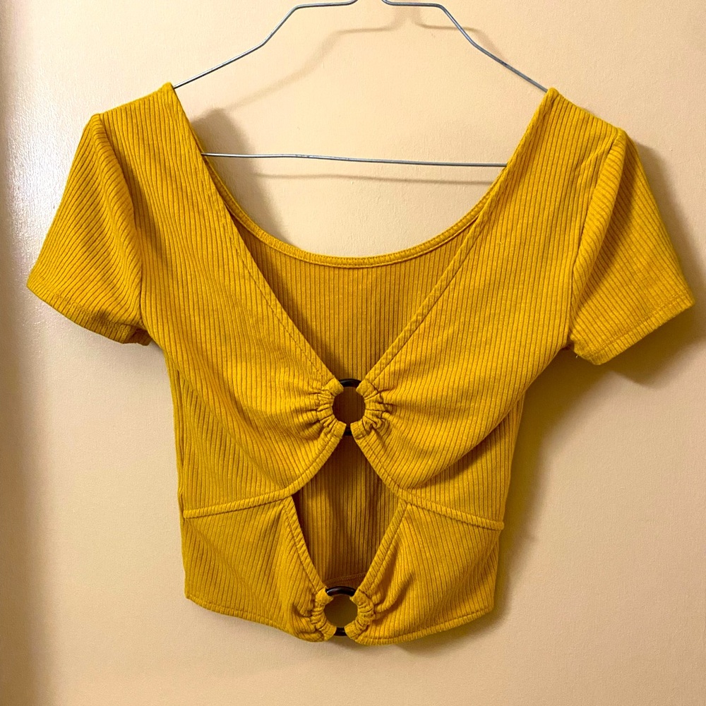 Aeropostale Cut-Out Crop Top
